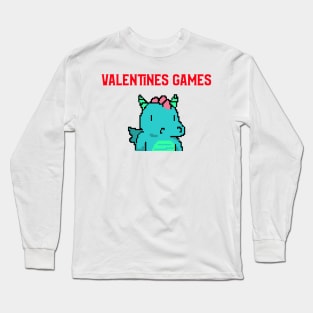 Video Games Funny Valentines Day Long Sleeve T-Shirt